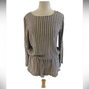 Cloth & Stone striped romper-Size Medium